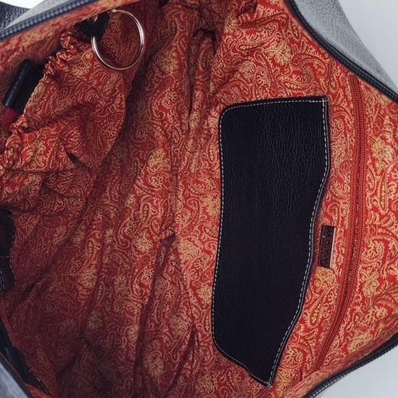 Maxx New York Black Leather Shoulder Bag - Picture 12 of 13